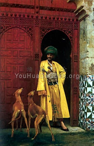 An Arab and His Dog - 让·莱昂·杰罗姆